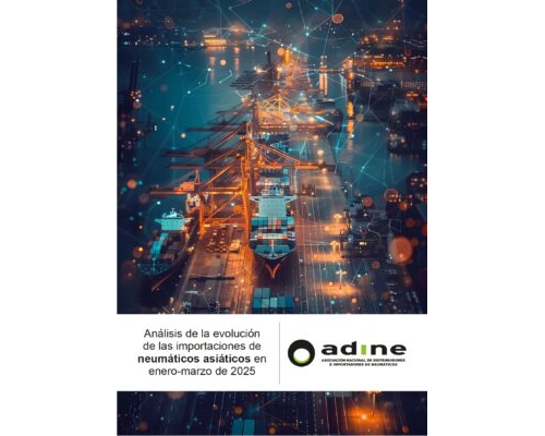 Análisis de la evolución de las importaciones de neumáticos asiáticos en enero-marzo 2025.